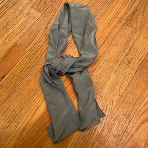 Vintage Christian Dior Gray Oblong Silk Scarf